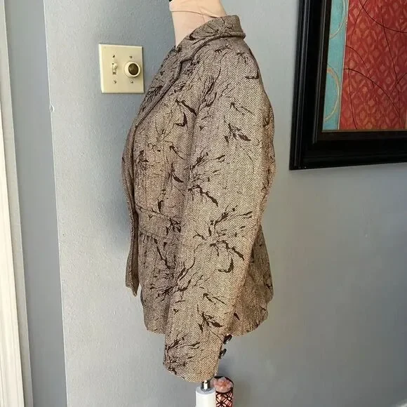 Coldwater Creek Flocked Tweed Blazer - Picture 4 of 8